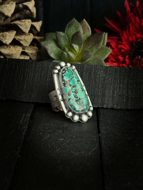 Anillo Bolas Turquesa